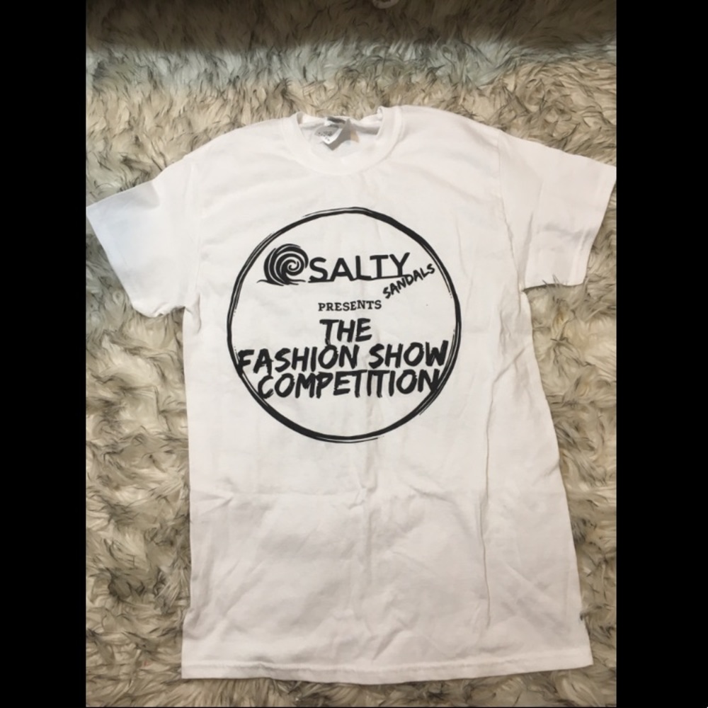 White graphic tee shirt